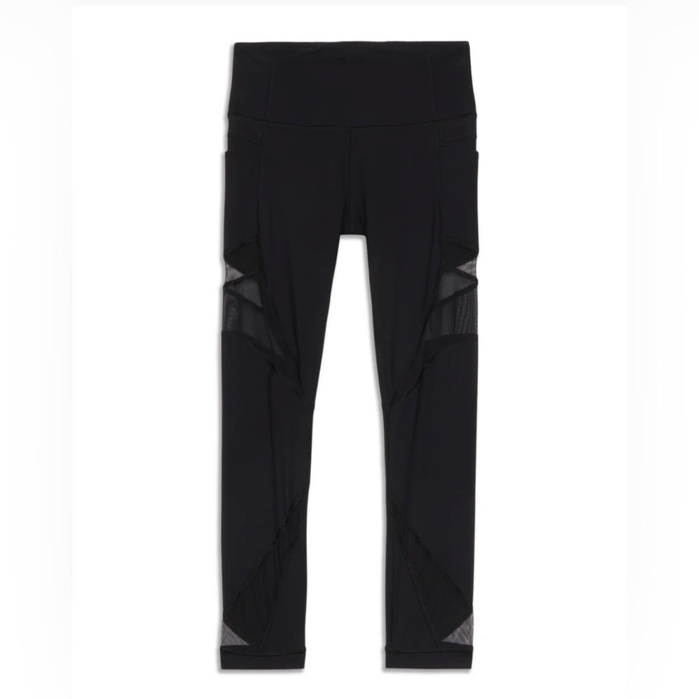 lululemon athletica In Motion High-Rise Crop | Black Size 4